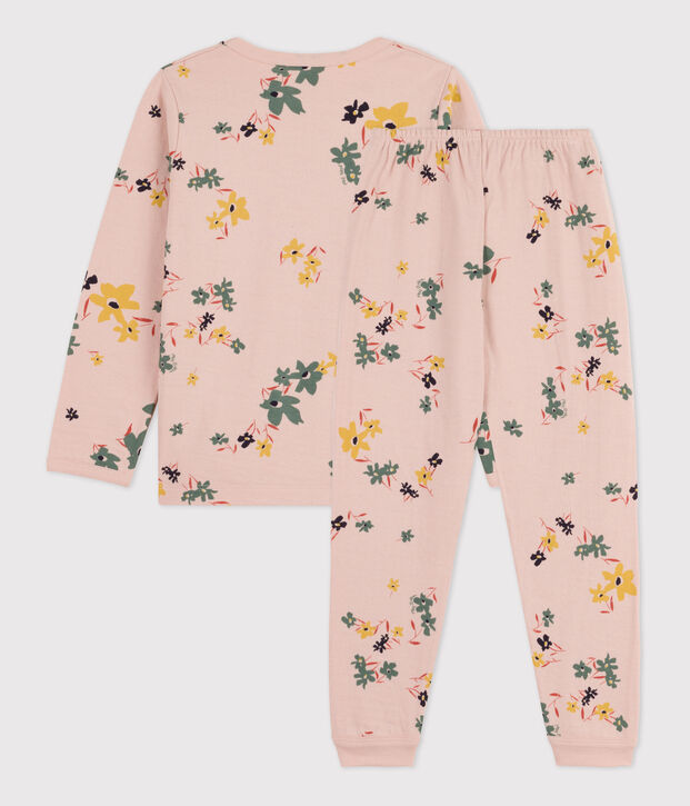 Pigiama in  tubique, con fantasia fiore, per bimbe rosa/multicolore