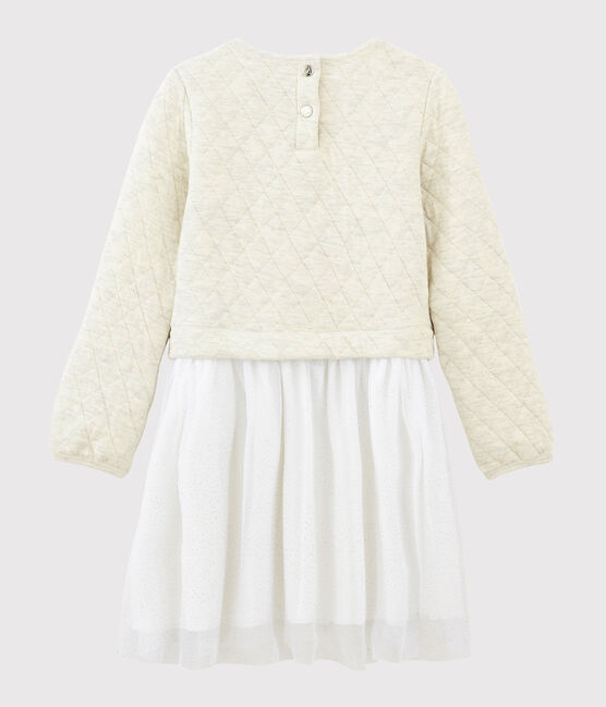 Abito maniche lunghe bambina beige MONTELIMAR CHINE