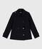 Caban donna in panno di lana blu SMOKING