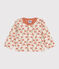Cardigan in tubique trapuntato con stampa per bebè bianco AVALANCHE/ MULTICO