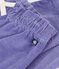 Pantaloni in velluto tinta unita neonato viola