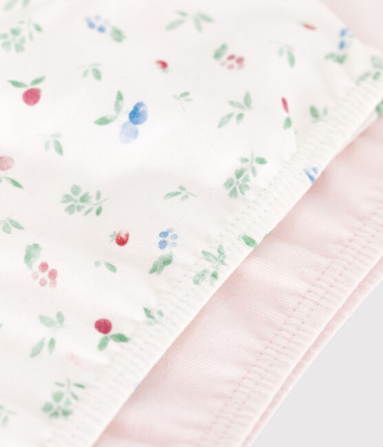 Set di 2 brassière in cotone ed elastan con frutti stampati bambina variante 1
