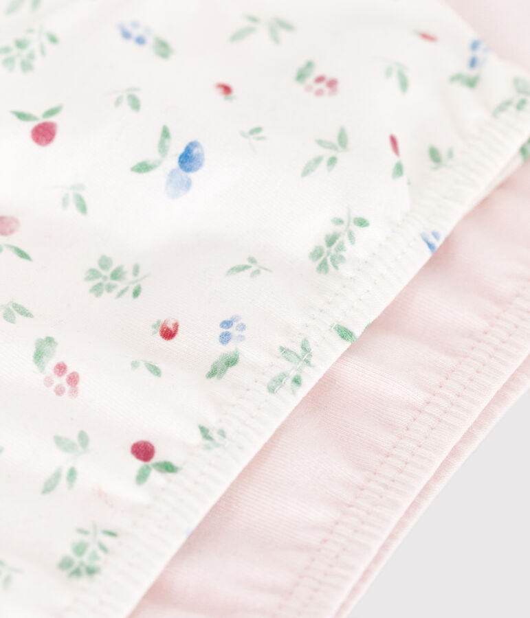 Set di 2 brassi&egrave;re in cotone ed elastan con frutti stampati bambina variante 1