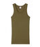 Canotta donna in costina originale 1x1 verde LITOP