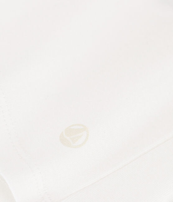 T-shirt Iconica a maniche lunghe a coste tinta unita donna bianco ECUME