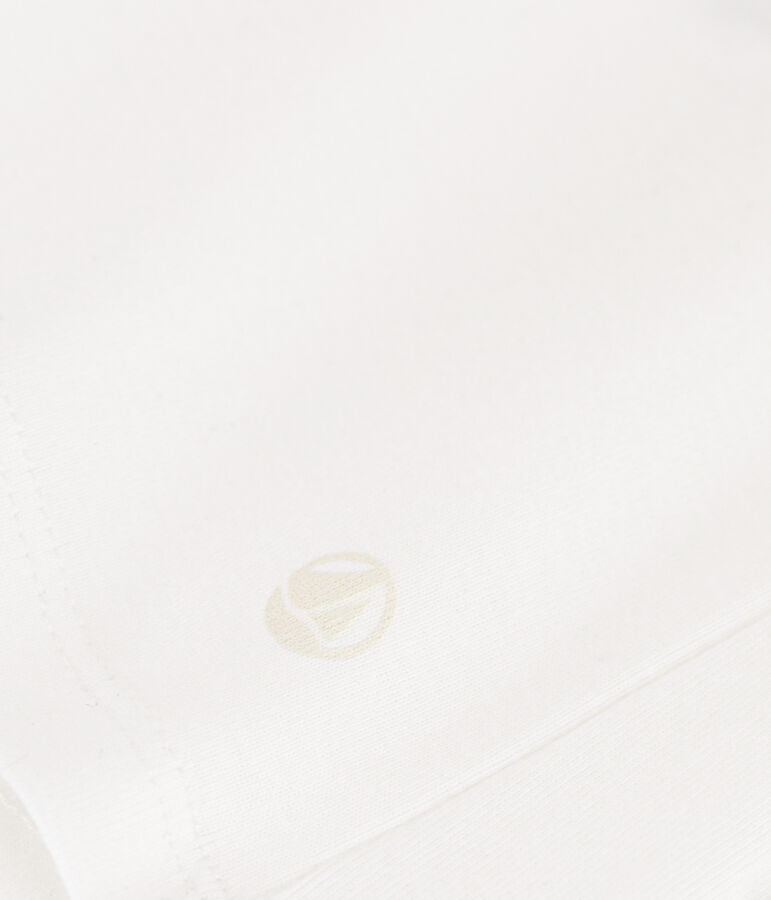 T-shirt Iconica a maniche lunghe a coste tinta unita donna bianco ECUME