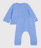 Set 2 pezzi in cotone neonato blu EDNA/bianco MARSHMALLOW