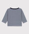 T-shirt maniche lunghe bebè millerighe in tubique blu MEDIEVAL/ MONTELIMAR