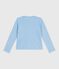 Cardigan in cotone tinta unita bambino blu FLO
