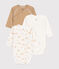 Set di 3 body incrociati a maniche lunghe in cotone neonato variante 2