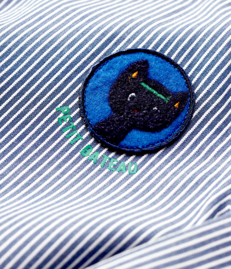 Abito di tela beb&egrave;. blu SMOKING/bianco MARSHMALLOW