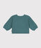 Cardigan in lana e cotone neonato verde PAUL