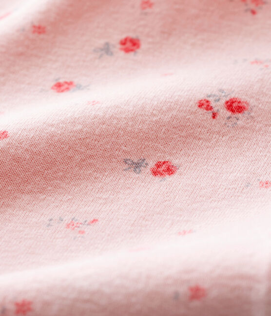Body a maniche lunghe per bebé femmina rosa JOLI/bianco MULTICO