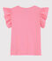 T-shirt a maniche corte in cotone bambina rosa GRETEL