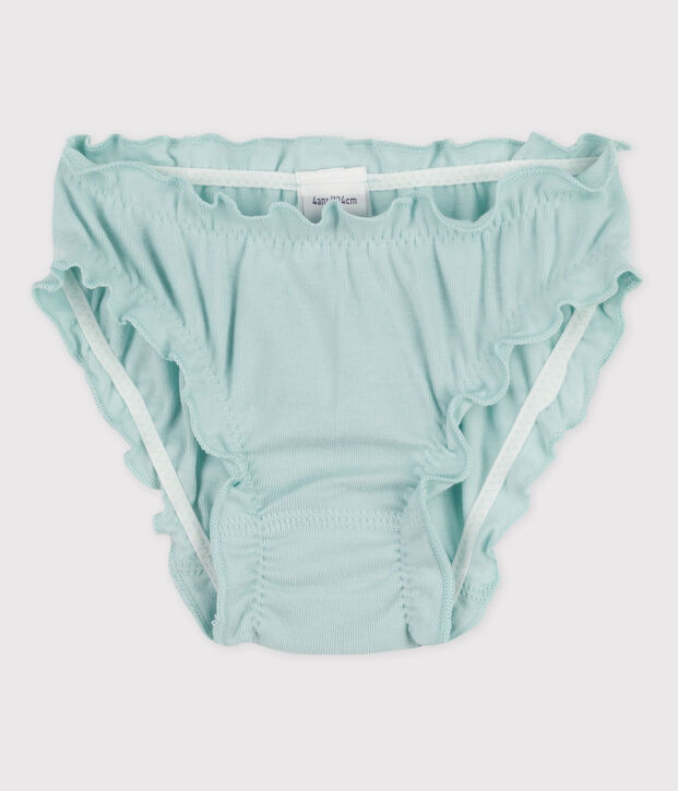 La mutandina in cotone per bambina blu