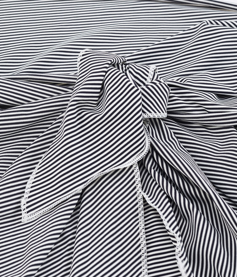 Pareo donna blu ABYSSE/bianco LAIT