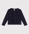 Cardigan in cotone tinta unita bambino blu SMOKING