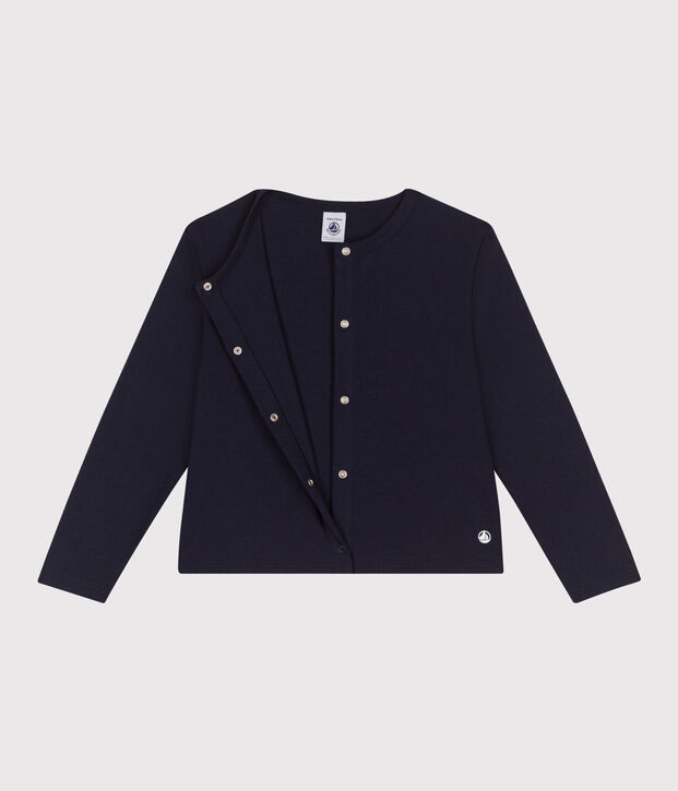 Cardigan in cotone tinta unita bambino SMOKING