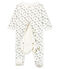 Bodyjama bebè maschio in ciniglia bianco MARSHMALLOW/bianco MULTICO
