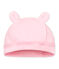 Cuffietta nascita bebè unisex velluto rosa VIENNE