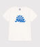 T-shirt a maniche corte in cotone con stampa bambino bianco MARSHMALLOW