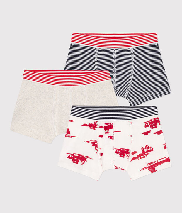 Confezione da 3 boxer Le Havre in cotone bambino multicolore