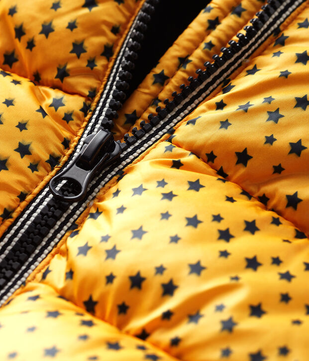 Piumino trapuntato beb&egrave; maschio giallo/blu