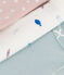 Confezione da 3 body con spalline in cotone con animali marini variante 1