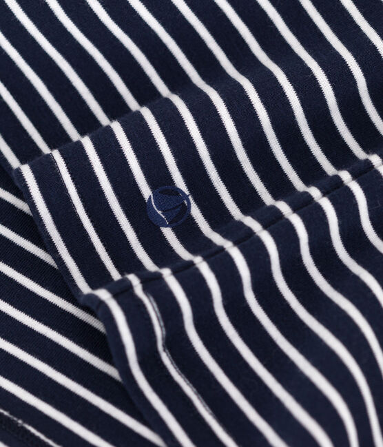 T-shirt L'Iconique in cotone a righe donna blu SMOKING/bianco MARSHMALLOW