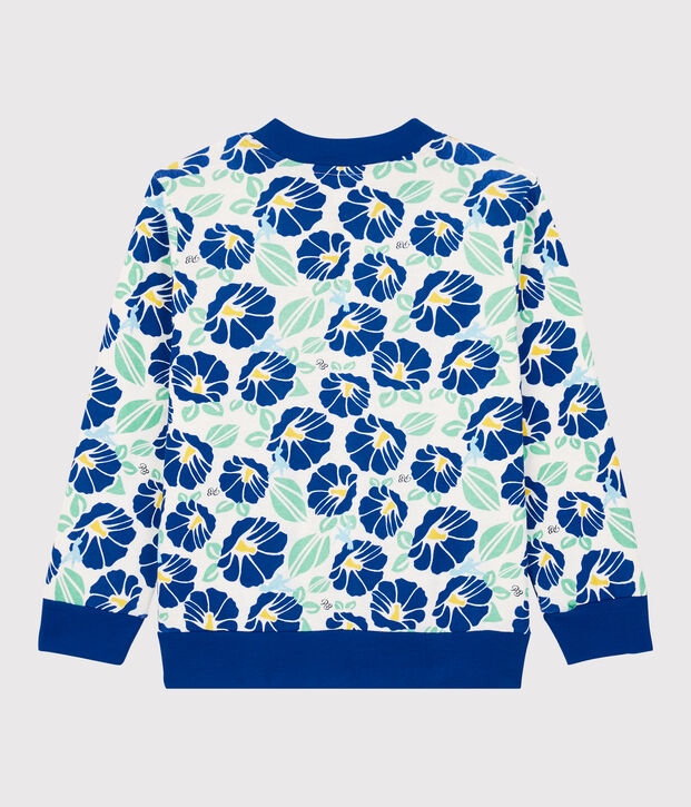 Cardigan in cotone bambino bianco/multicolore