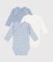 Set di 3 body incrociati a maniche lunghe in cotone neonato variante 1