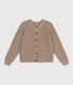 Cardigan in misto lana e cotone tinta unita donna
