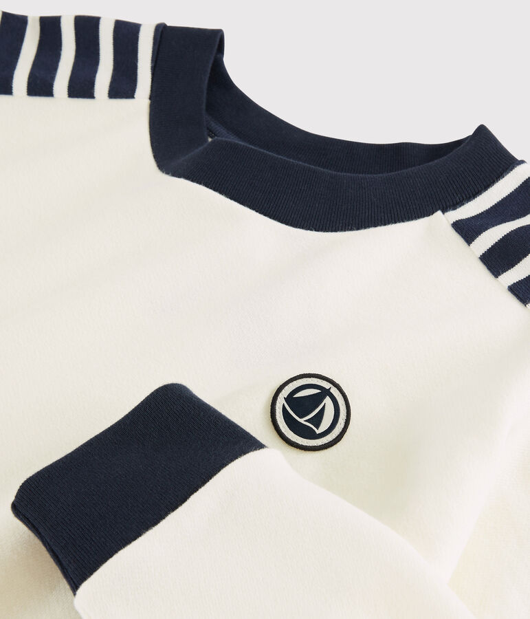 Felpa Donna bianco MARSHMALLOW/blu SMOKING