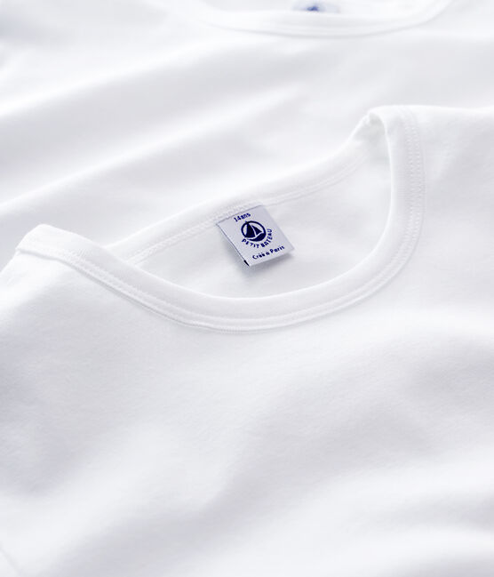 Confezione da 2 t-shirt manica corta bianche ragazzo variante 1