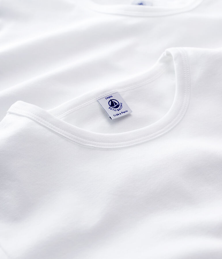 Confezione da 2 t-shirt manica corta bianche ragazzo variante 1