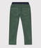 Pantaloni dritti in velluto medio bambina / bambino verde VALLEE