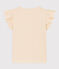 T-shirt a maniche corte in cotone bambina ecru AVALANCHE