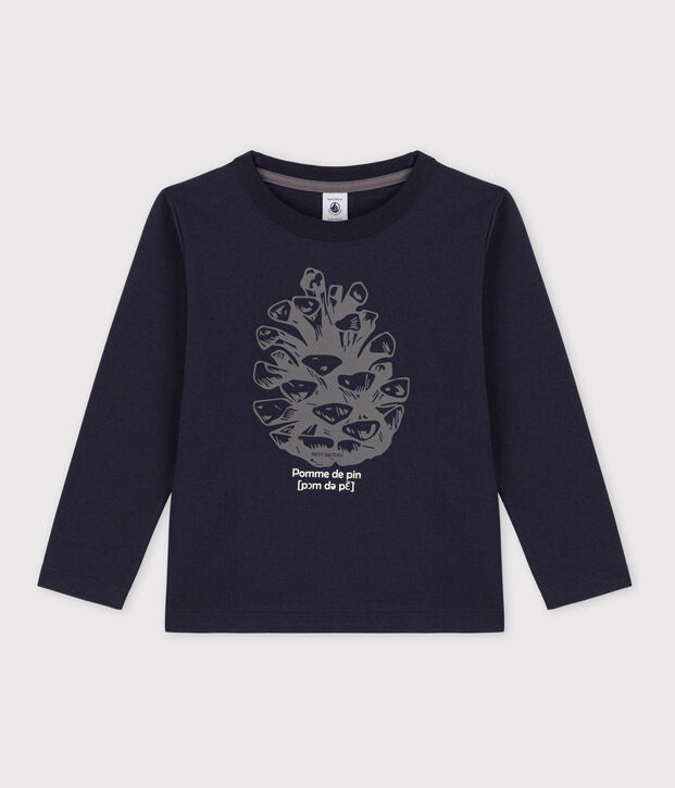 T-shirt bambino a maniche lunghe in cotone SMOKING