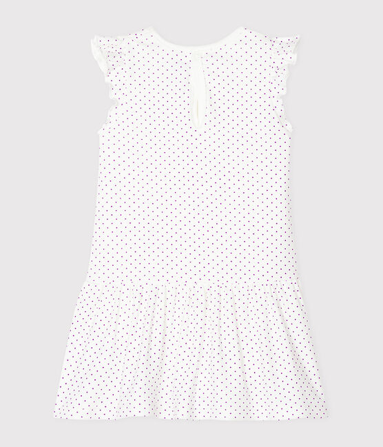 Abito body fantasia bebè femmina viola REAL/bianco MARSHMALLOW