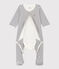 Bodyjama in cotone a righe bianco MARSHMALLOW/blu SMOKING
