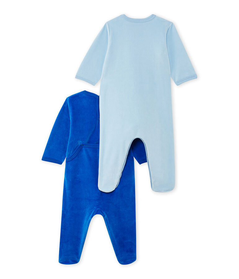 Lotto di 2 tutine beb&egrave; bambina in ciniglia bianco