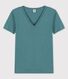 T-shirt L'ICONIQUE scollo a V in cotone donna