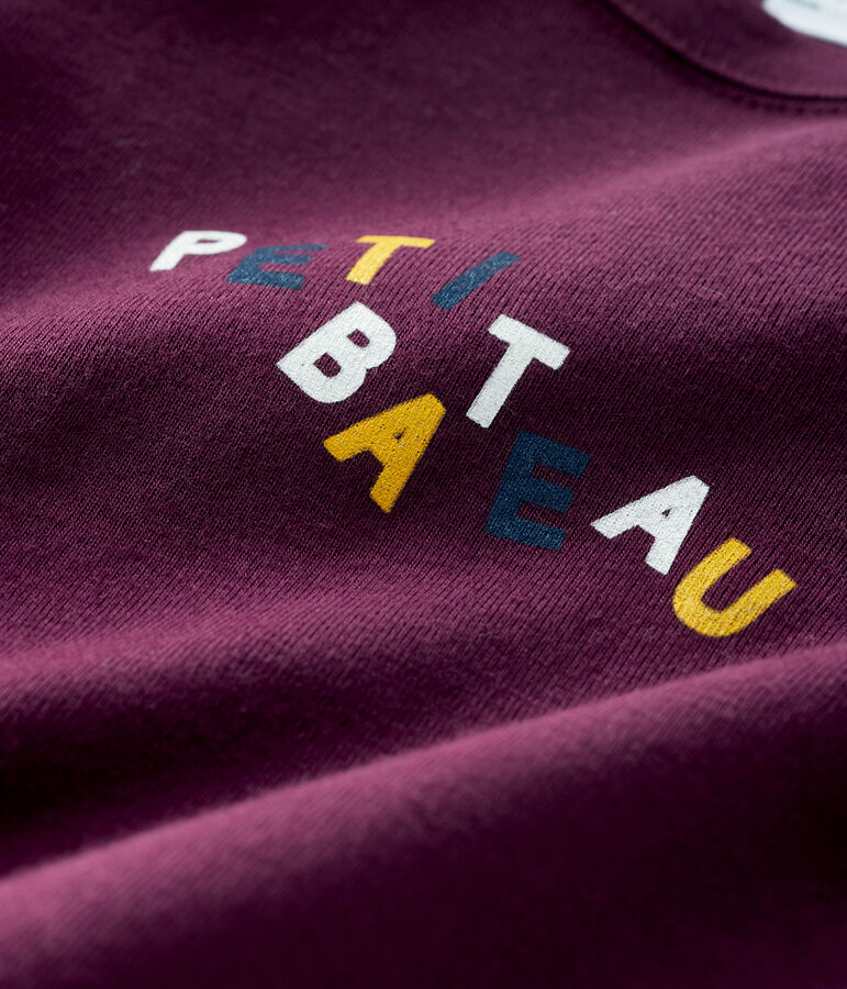 T-shirt beb&egrave; maschio viola