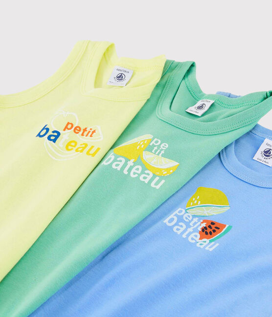 Confezione da 3 canottiere frutti bambino variante 1