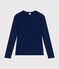 T-shirt L'ICONIQUE cocotte in cotone Donna blu MEDIEVAL