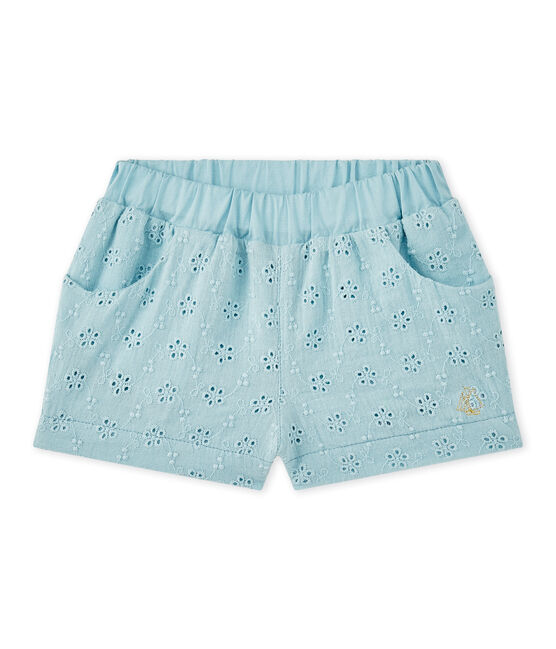 Pantaloncino bebè bambina sangallo blu MIMI