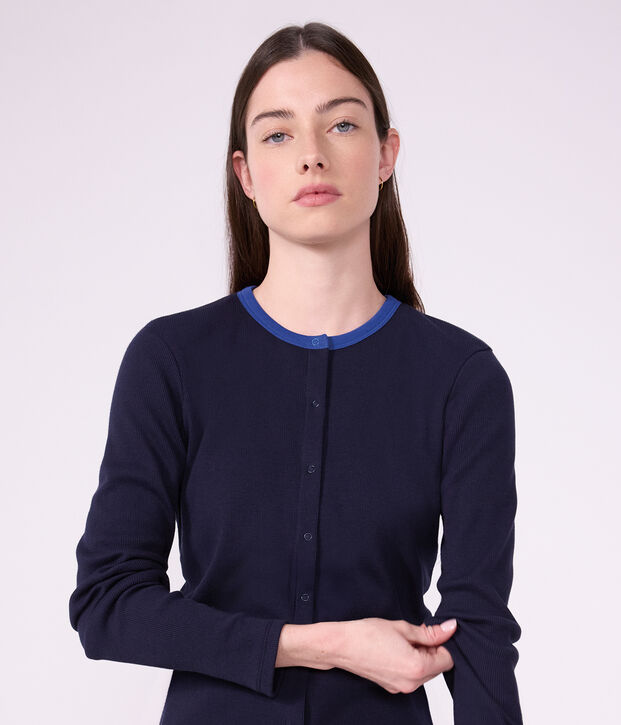 Cardigan in cotone tinta unita donna SMOKING