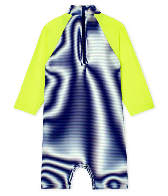 Tuta mare ecoresponsabile bimba/bimbo blu SURF/bianco MARSHMALLOW