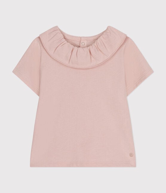 Blusa bebè a maniche corte in jersey rosa SALINE