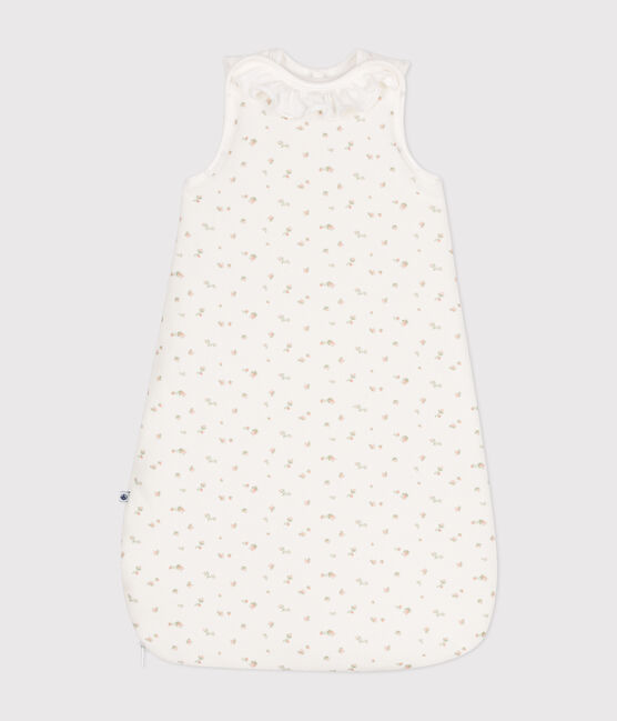 Sacco nanna in velluto a fiori neonato TOG 3 bianco MARSHMALLOW/bianco MULTICO
